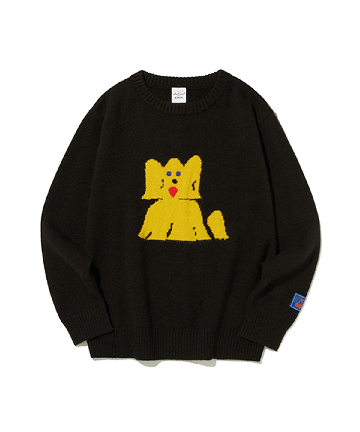 키르시(KIRSH) 키르시 X 미사키 카와이 패밀리 베이직 니트 [블랙]