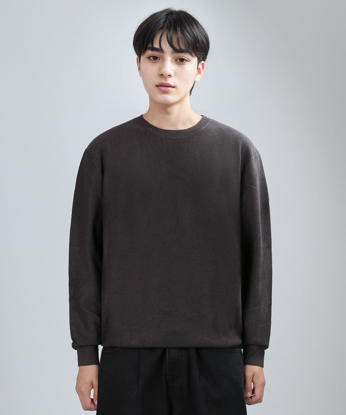 쟈니웨스트(JHONNY WEST) viscose cashlon knit (charcoal)