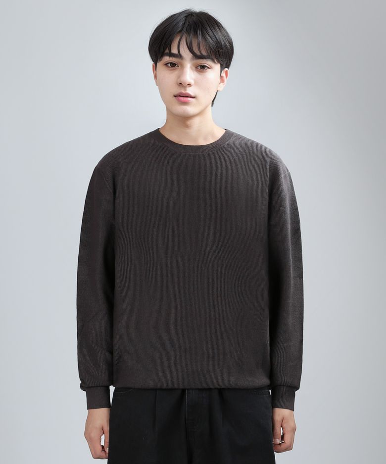 viscose cashlon knit (charcoal)