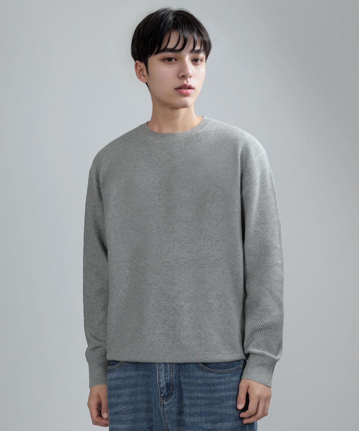 쟈니웨스트(JHONNY WEST) viscose cashlon knit (gray)