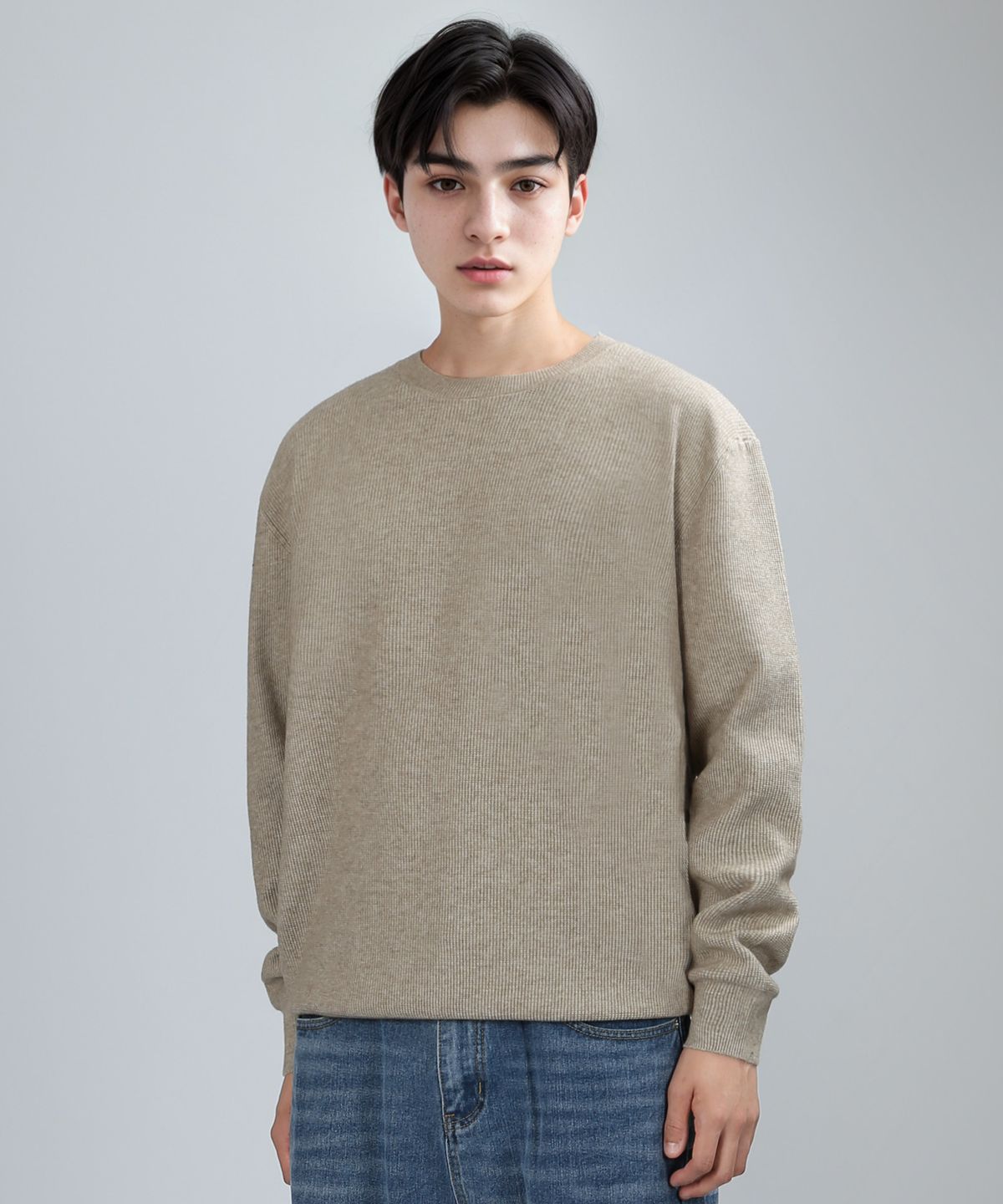 쟈니웨스트(JHONNY WEST) viscose cashlon knit (oatmeal)