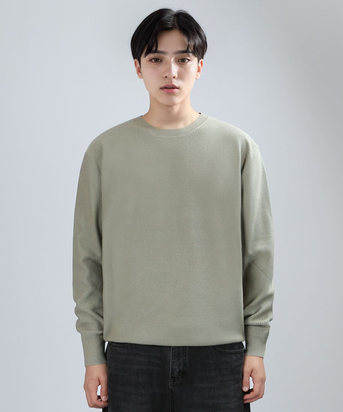쟈니웨스트(JHONNY WEST) viscose cashlon knit (avocado)