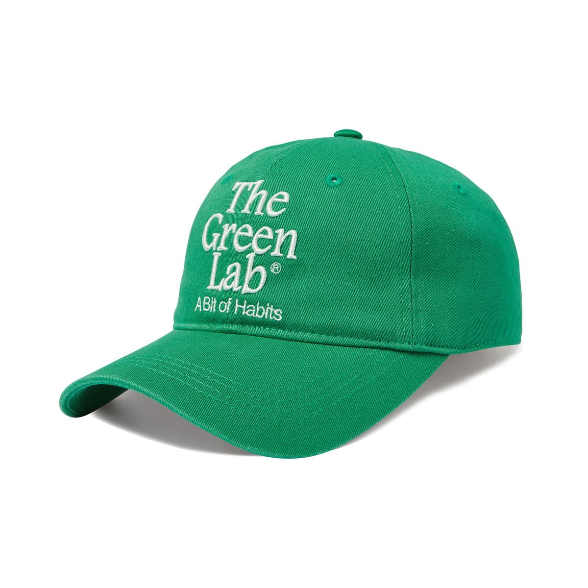 더그린랩(THE GREEN LAB) 더그린랩 자수 워싱 볼캡 [그린]