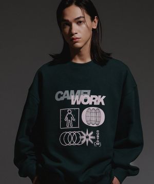 글리치 스웨트셔츠(그린)