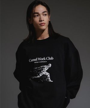 카멜 런 클럽 스웨트셔츠(블랙)