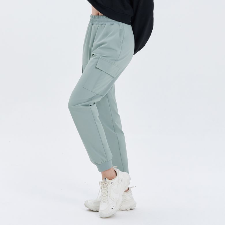 [SWP23043-04] 소로나 하이 카고 조거팬츠 그레이쉬민트