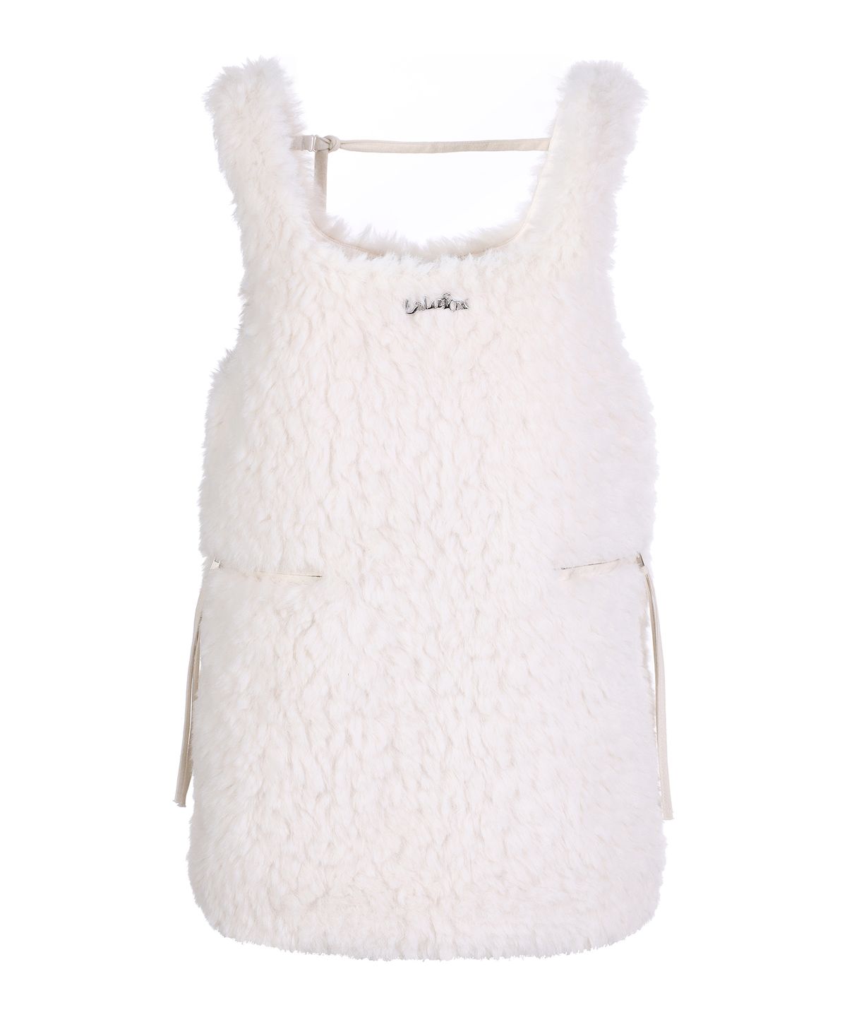 라라폭스(LALAFOX) FUR MINI DRESS WHITE BP4FO001