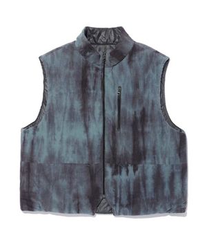 DYEING CORDUROY REVERSIBLE PADDING VEST CHARCOAL