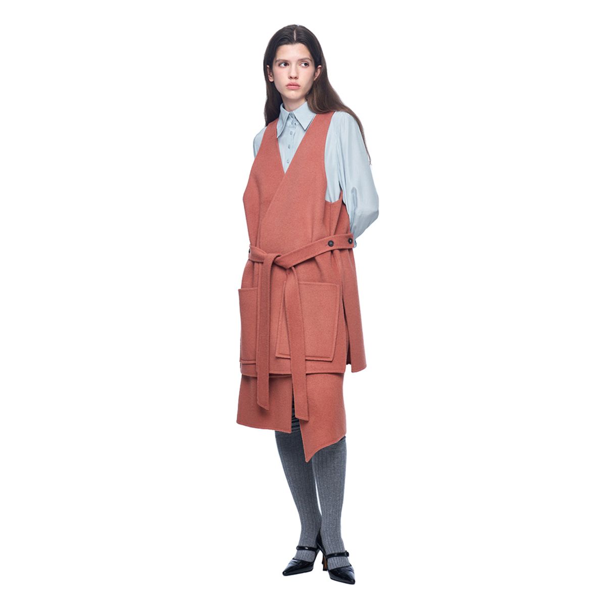 퍼블리카엑스(PUBLICKA X) BJORN VEST DUSTY DARK ROSE