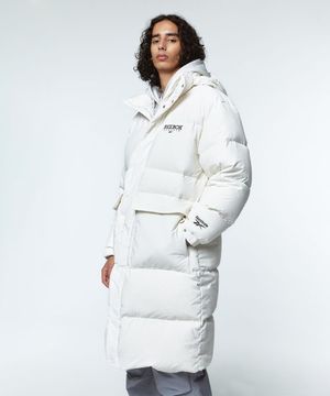 클래식 벡터 롱 다운 자켓 - 화이트