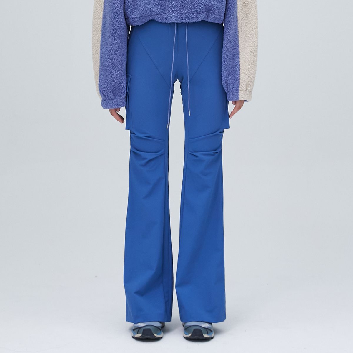 라라폭스(LALAFOX) CARGO SLIM BOOTS-CUT PANTS 카고 부츠컷 바지 BLUE BP3WP007