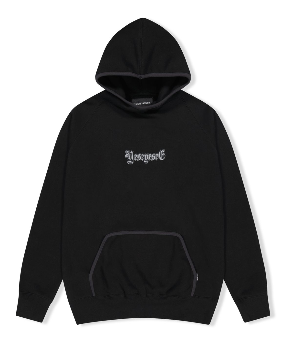 예스아이씨(YESEYESEE) Y.E.S Binding Hoodie Black