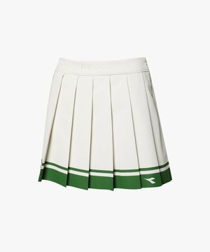 더블 라인 플리츠 스커트 BEIGE