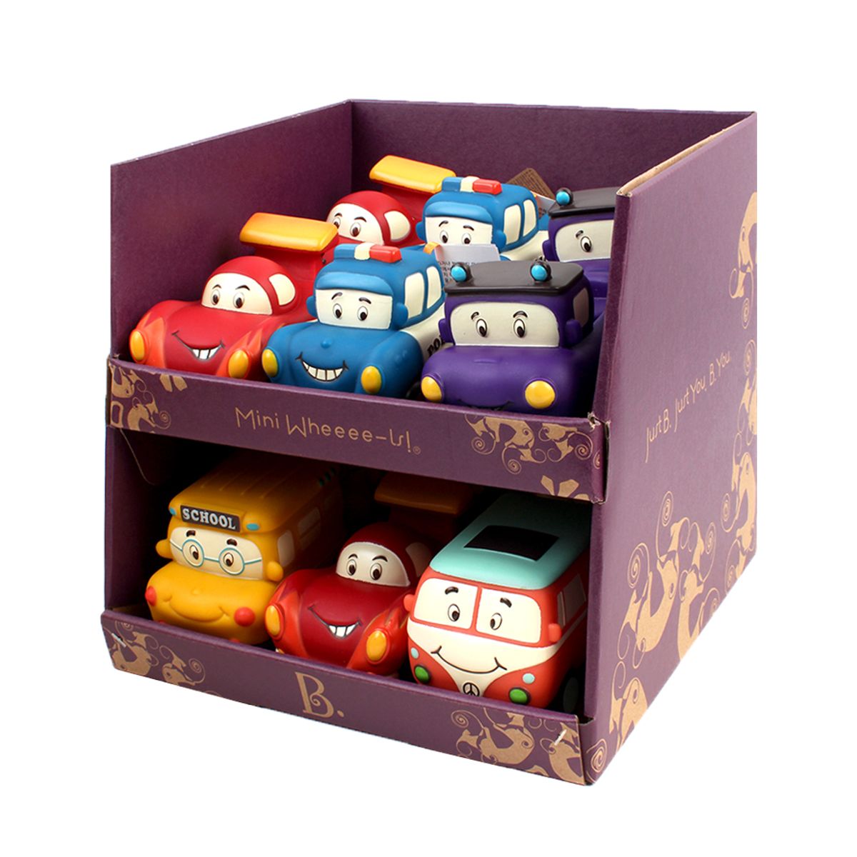 브랜드비(B TOYS) 꾸러기풀백소프트카12종세트 풀백기능 미니카