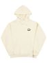 [UNISEX]스몰 드로잉스마일 후드티_크림/블랙 로고