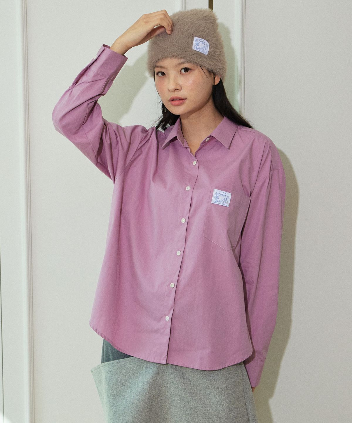 딜라이디(DELIDI) Comely shirt (pinkpurple)