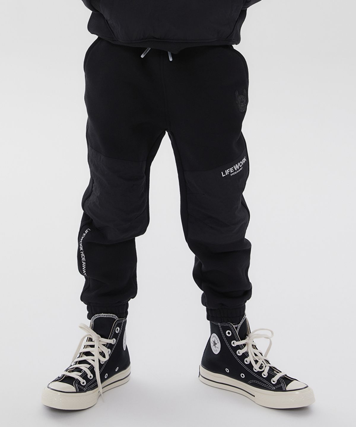 라이프워크 키즈(LIFEWORK KIDS) 키즈) 우븐배색 조거팬츠