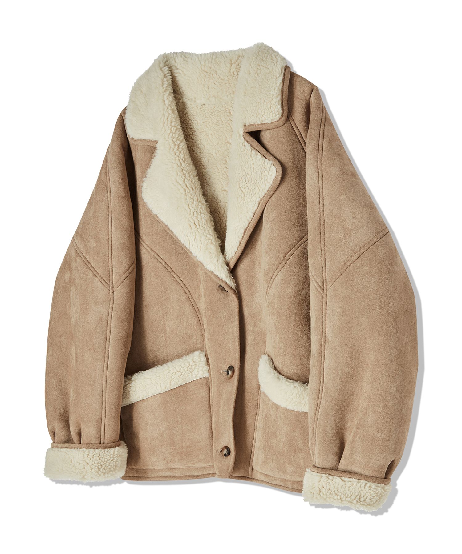 ジャケット・アウター OHOTORO Bear Mustang Jacket /Cream MUSINSA | AWESOME STUDIO suede mustang jacket beige