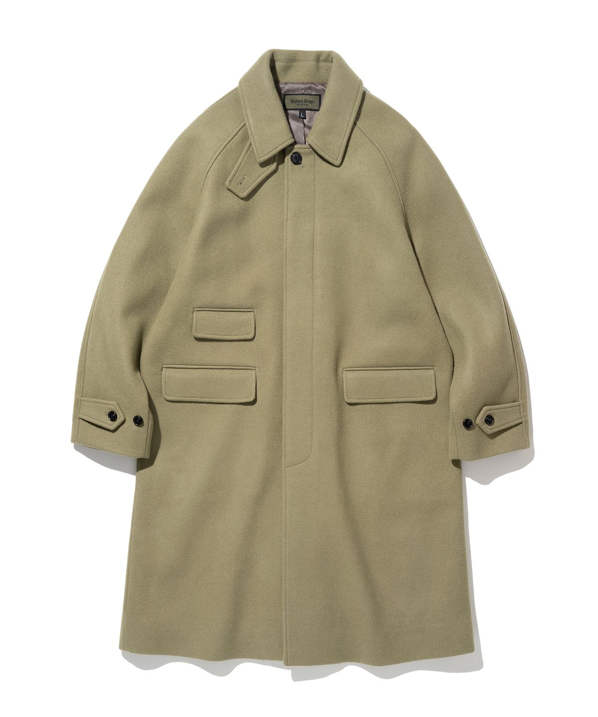 유니폼브릿지(UNIFORM BRIDGE) wool balmacaan coat khaki