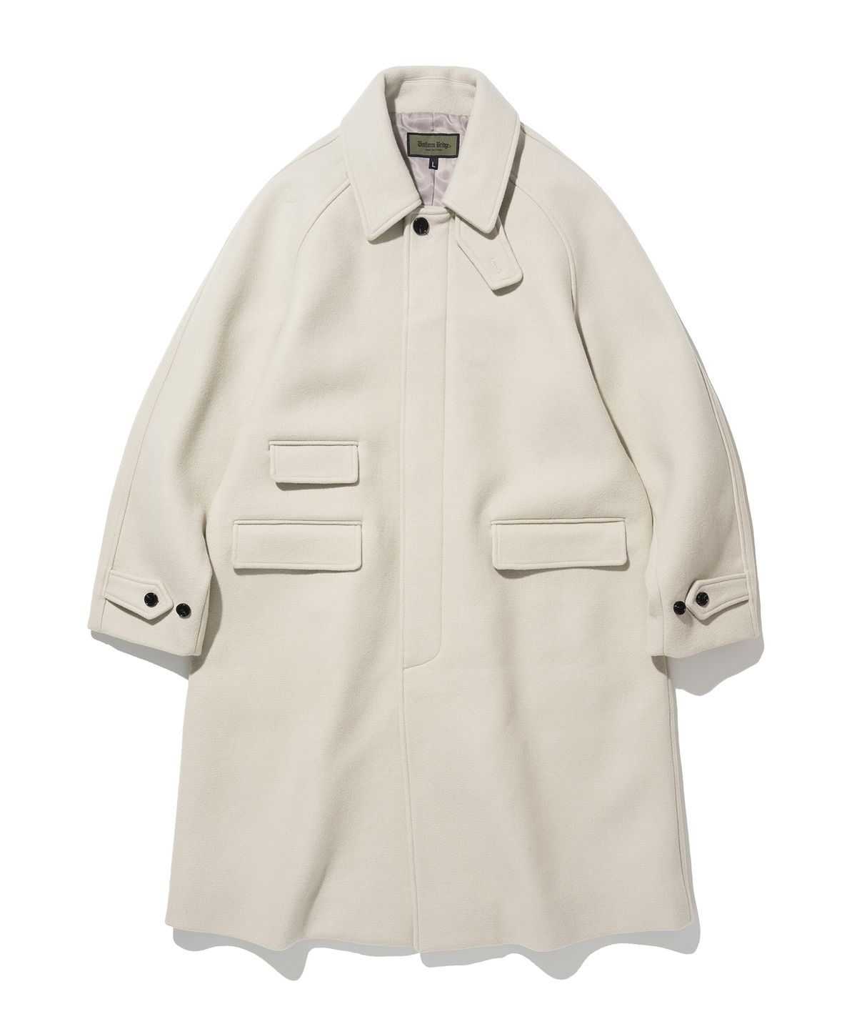 유니폼브릿지(UNIFORM BRIDGE) wool balmacaan coat beige