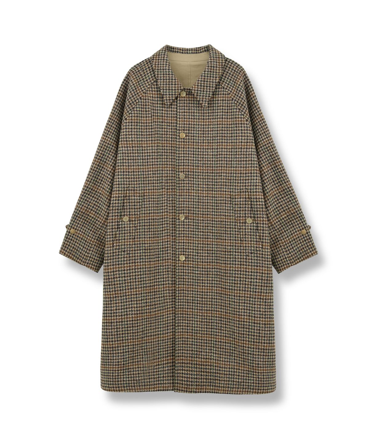 브라운야드(BROWNYARD) 23FW 리버서블 발마칸 코트, 베이지
