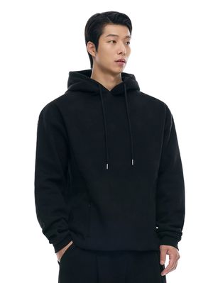 헤비기모 무지 오버핏 후드티_3Color