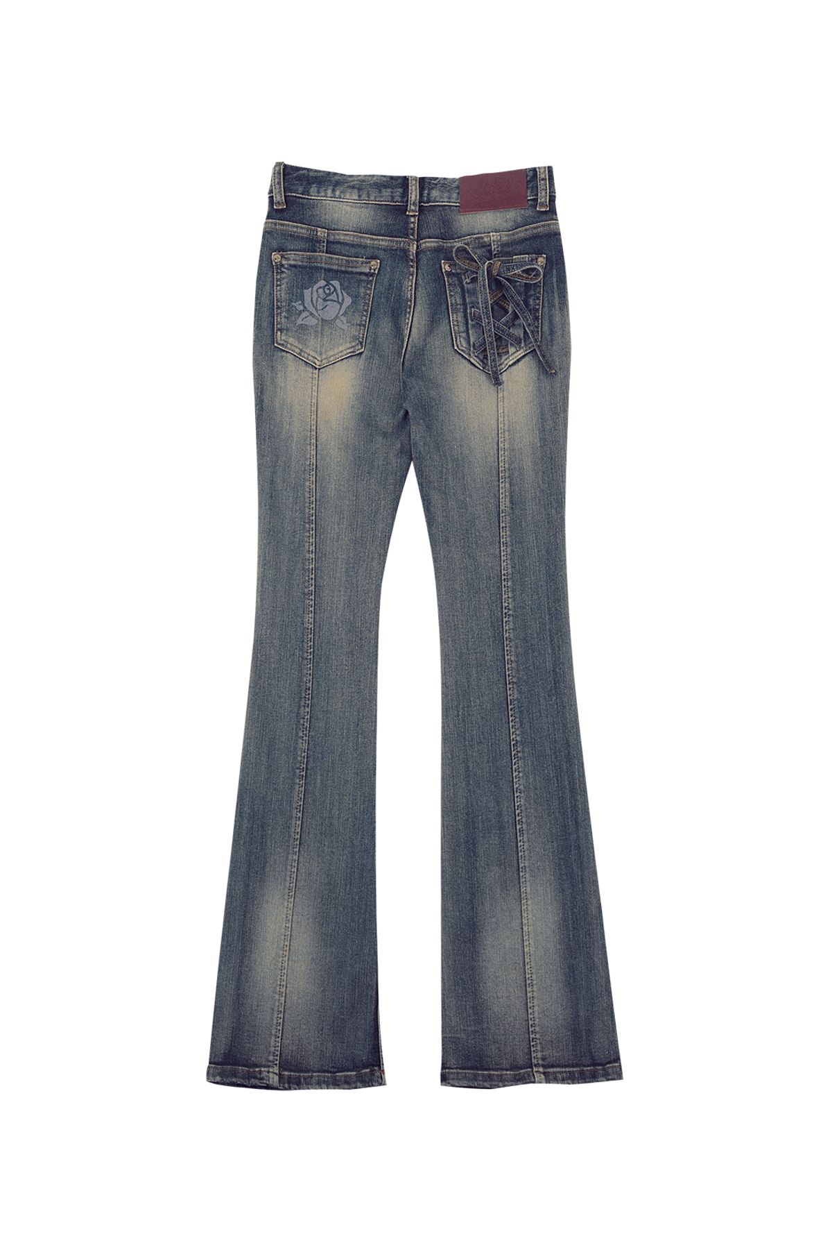 달링유어배드(DARLING, YOU'RE BAD) ROSE BOOTS CUT DENIM # VINTAGE BLUE