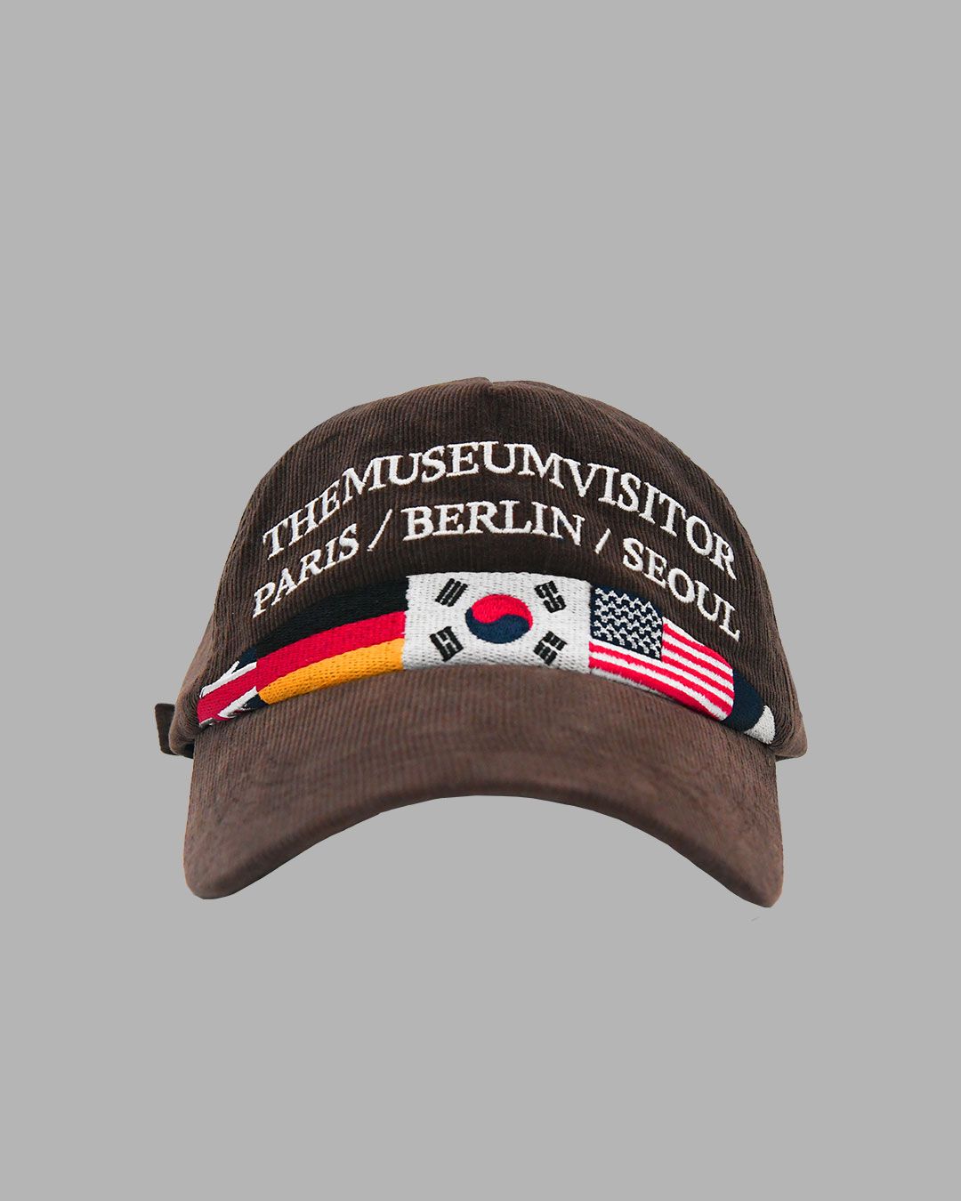 MUSINSA | THE MUSEUM VISITOR FLAG STITCHED CORDUROY BALLCAP