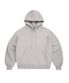 피치스킨 벌룬오버 후드 - 그레이베이지