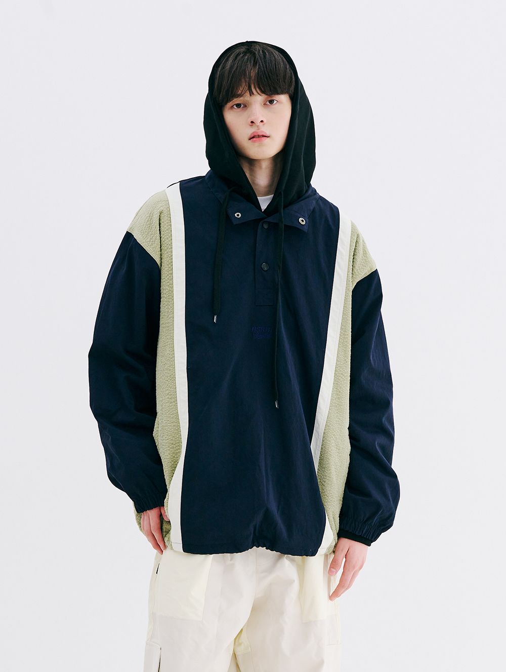 BSRABBIT プルオーバースナップジャケット XXL BSRABBIT プルオーバースナップジャケット XXL Bsrabbit 大人気