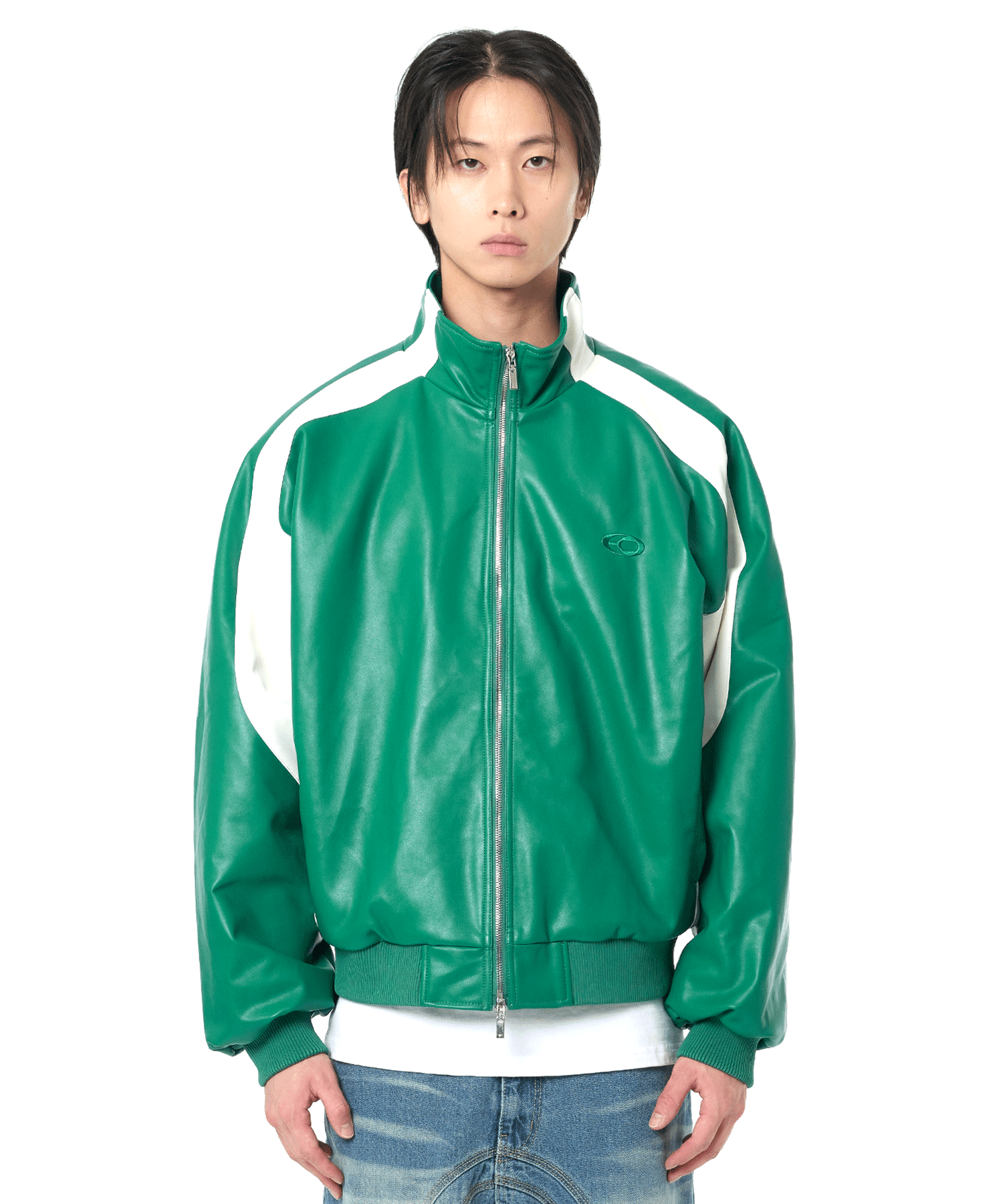 ★OY★VEGAN LEATHER W.L.B.B JACKET-GREEN★正規品/直送料込 MUSINSA公式 | OY VEGAN LEATHER WLBB JACKET-GREEN