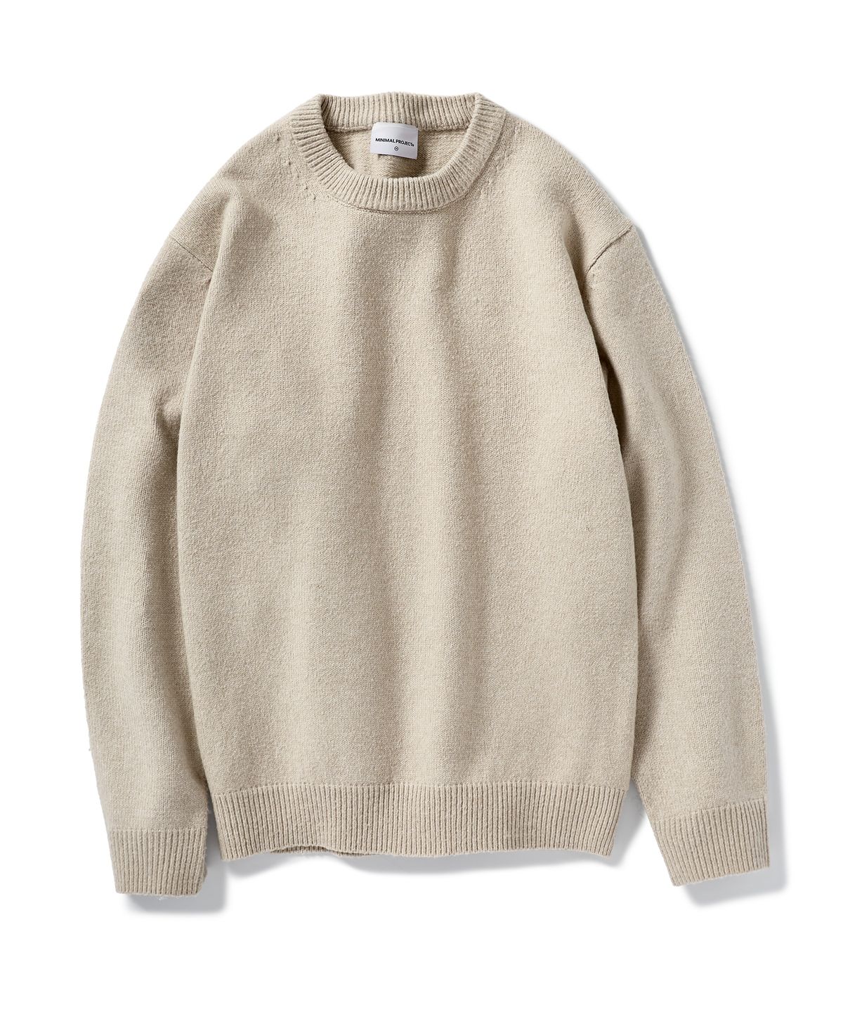 미니멀프로젝트(MINIMALPROJECT) 소프트 베이직 오버핏 니트 MNT107 [BEIGE]