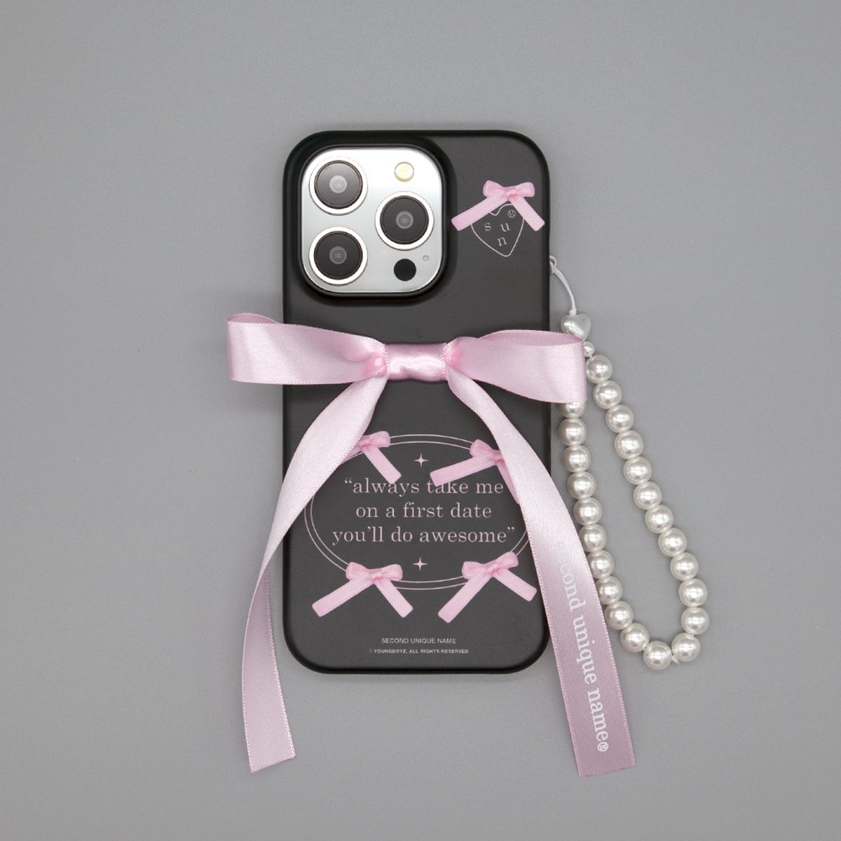 세컨드유니크네임(SECOND UNIQUE NAME) SUN CASE BALLET RIBBON PINK