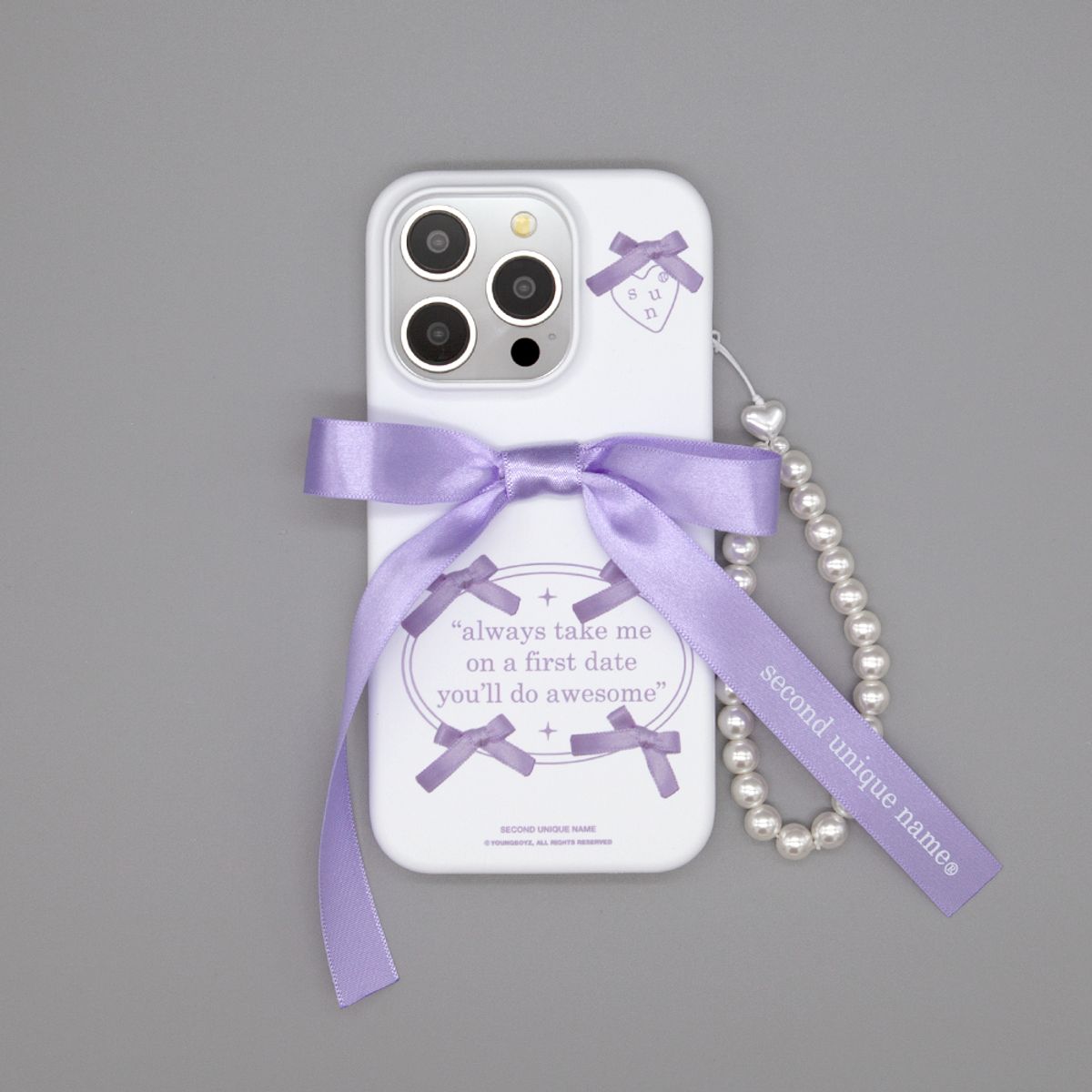 세컨드유니크네임(SECOND UNIQUE NAME) SUN CASE BALLET RIBBON PURPLE