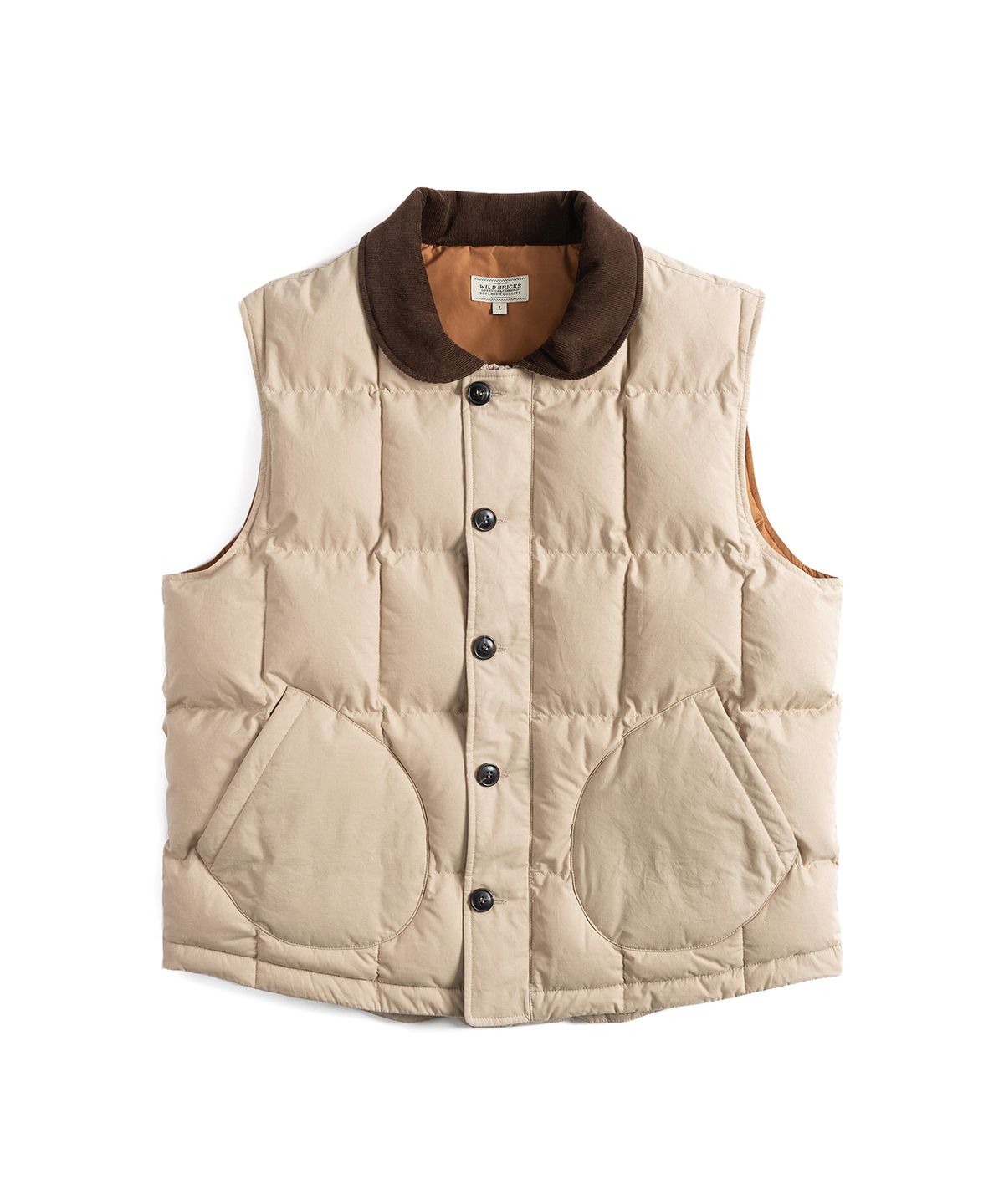 와일드 브릭스(WILD BRICKS) RP PUFFER VEST (beige)