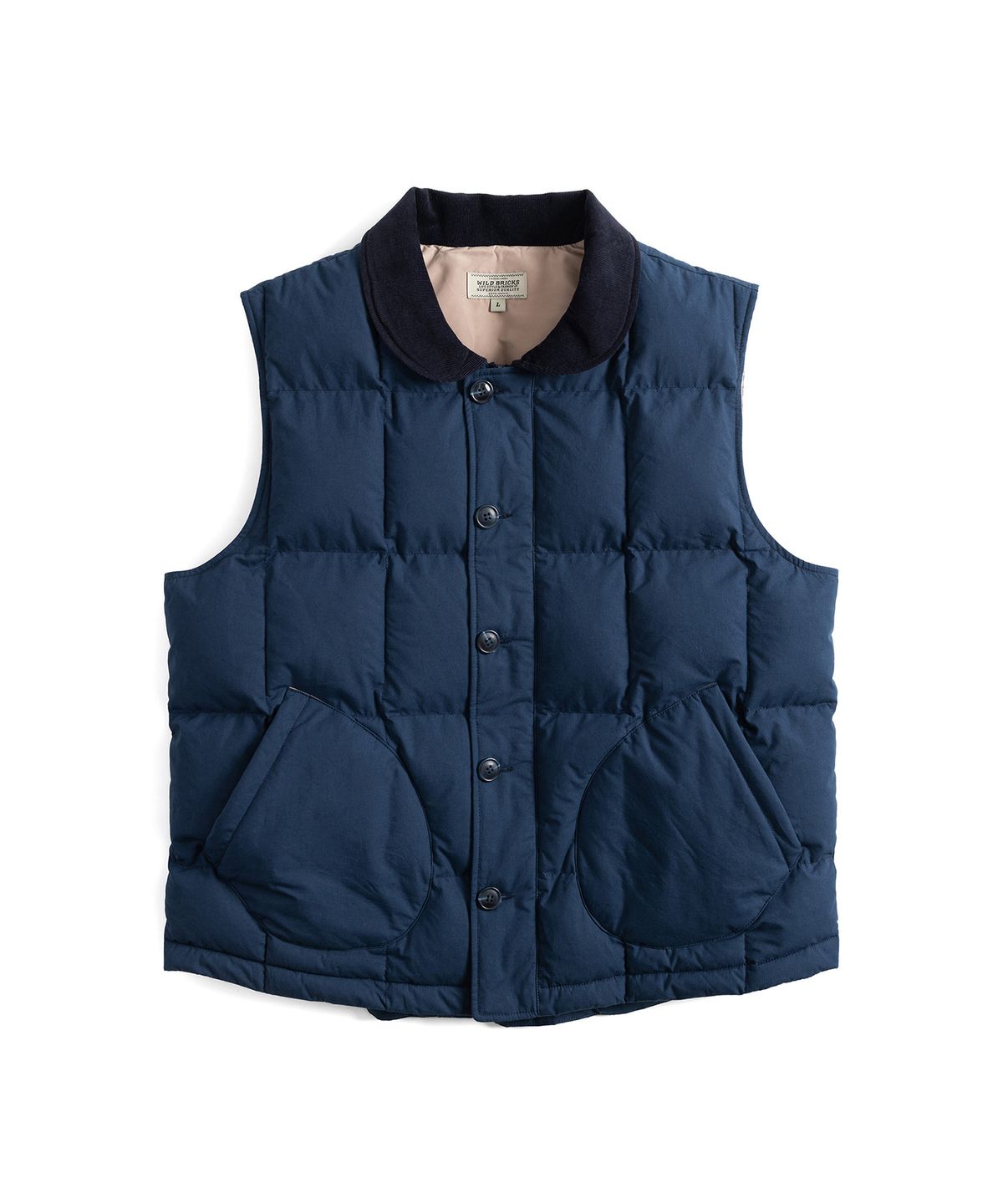 와일드 브릭스(WILD BRICKS) RP PUFFER VEST (navy)