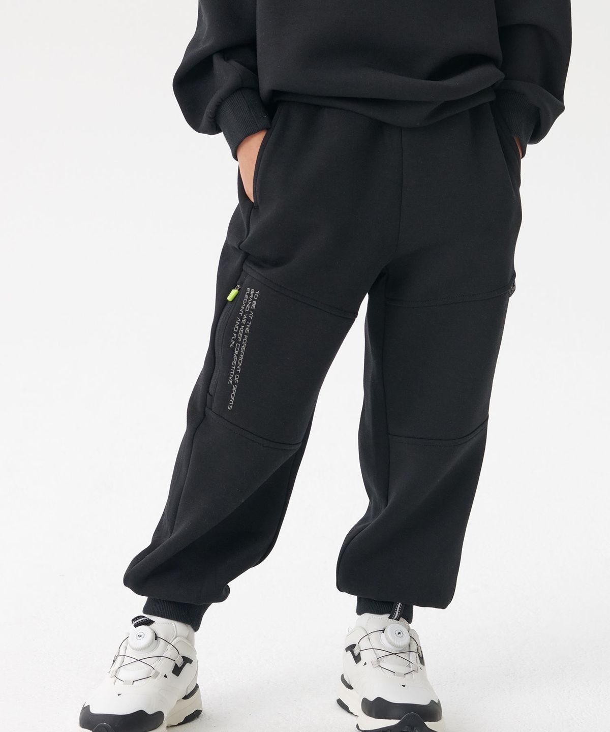 휠라 키즈(FILA KIDS) 퍼포먼스  조거팬츠(FK2FPF3401MBLK)