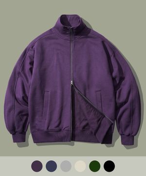 플로우 메테오 하이넥 스웨트 풀집업 다크퍼플 SJOT1391