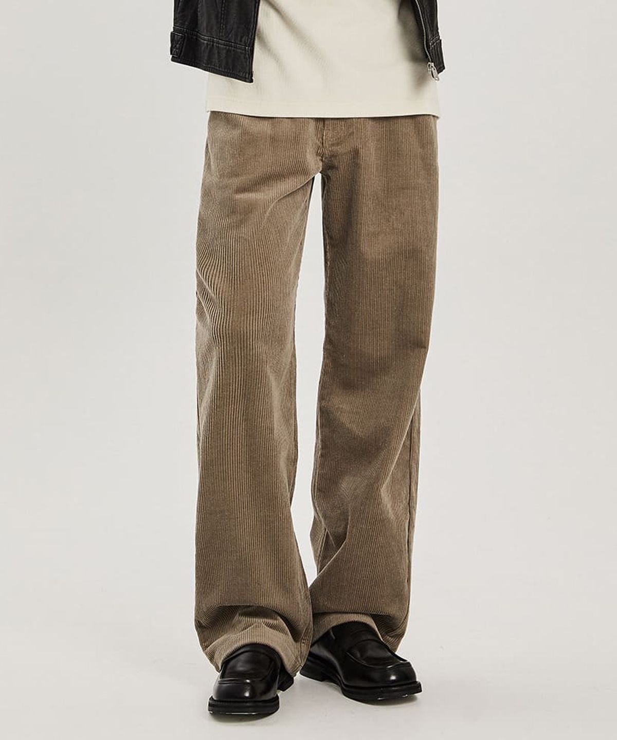 애드호크(ADHOC) 남여공용 겨울 코듀로이 와이드 팬츠 (BEIGE) (HZALP81-25)