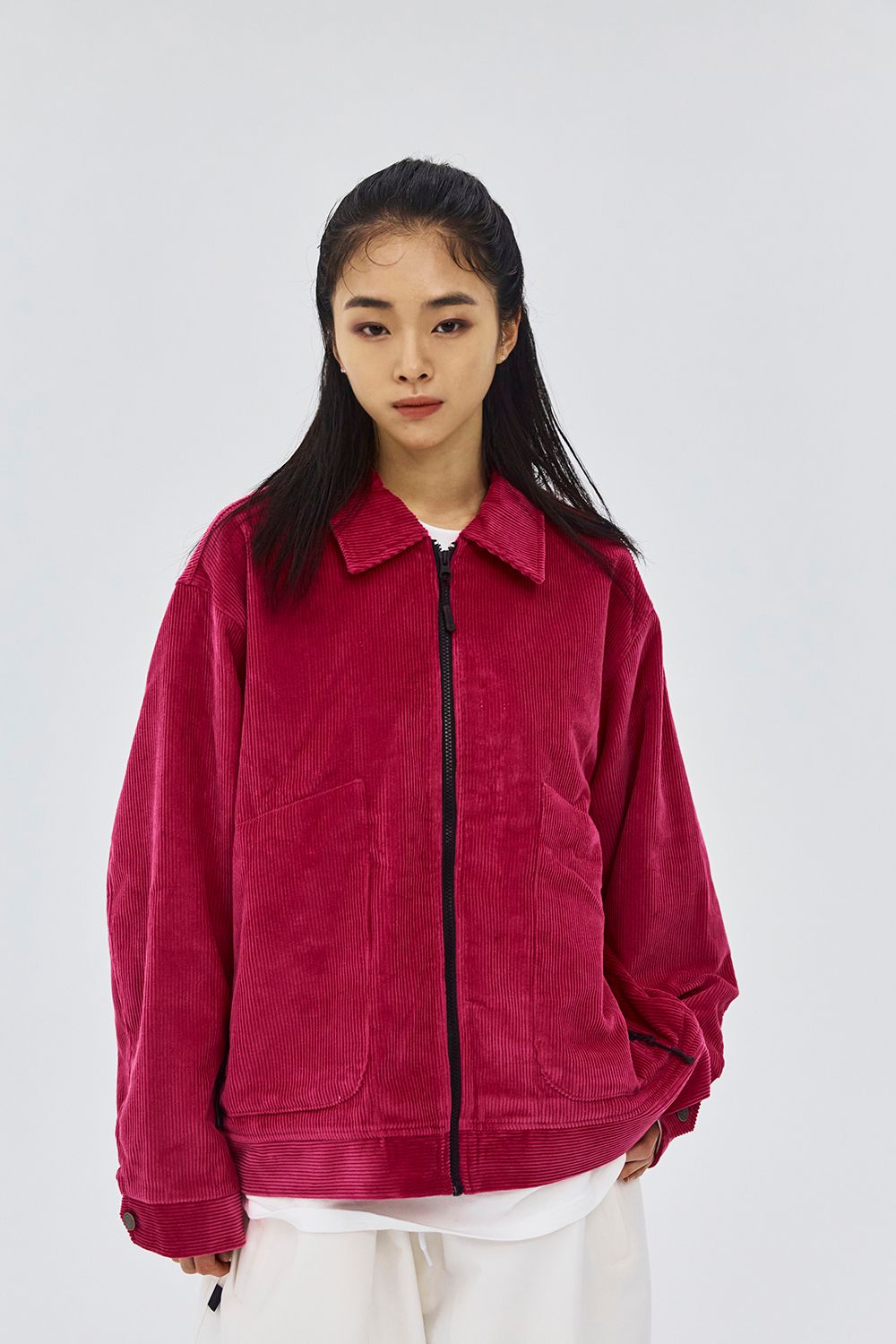 MUSINSA | BSRABBIT FC collar neck jacket corduroy pink MUSINSA | BSRABBIT FC collar neck jacket corduroy pink