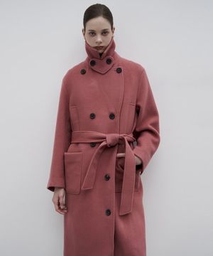 23FW 칼라2 컬렉터 프리미엄 러브엘리자베스 메리노울코트 핑크