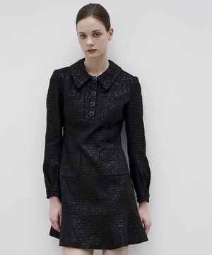 23FW 칼라77 컬렉터 알렉산더 원피스  블랙