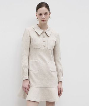 23FW 칼라77 컬렉터 알렉산더 원피스  베이지