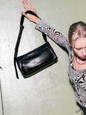 poster pocket bag - vintage black