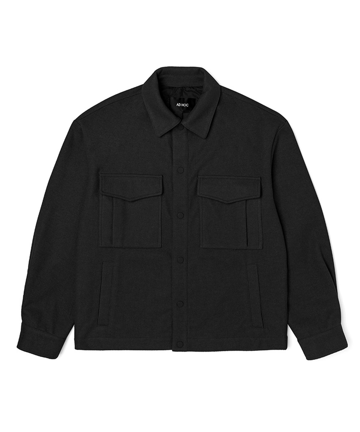 애드호크(ADHOC) 남성 방모라이크 투 포켓 셔켓 (BLACK) (HZAUJ11-39)