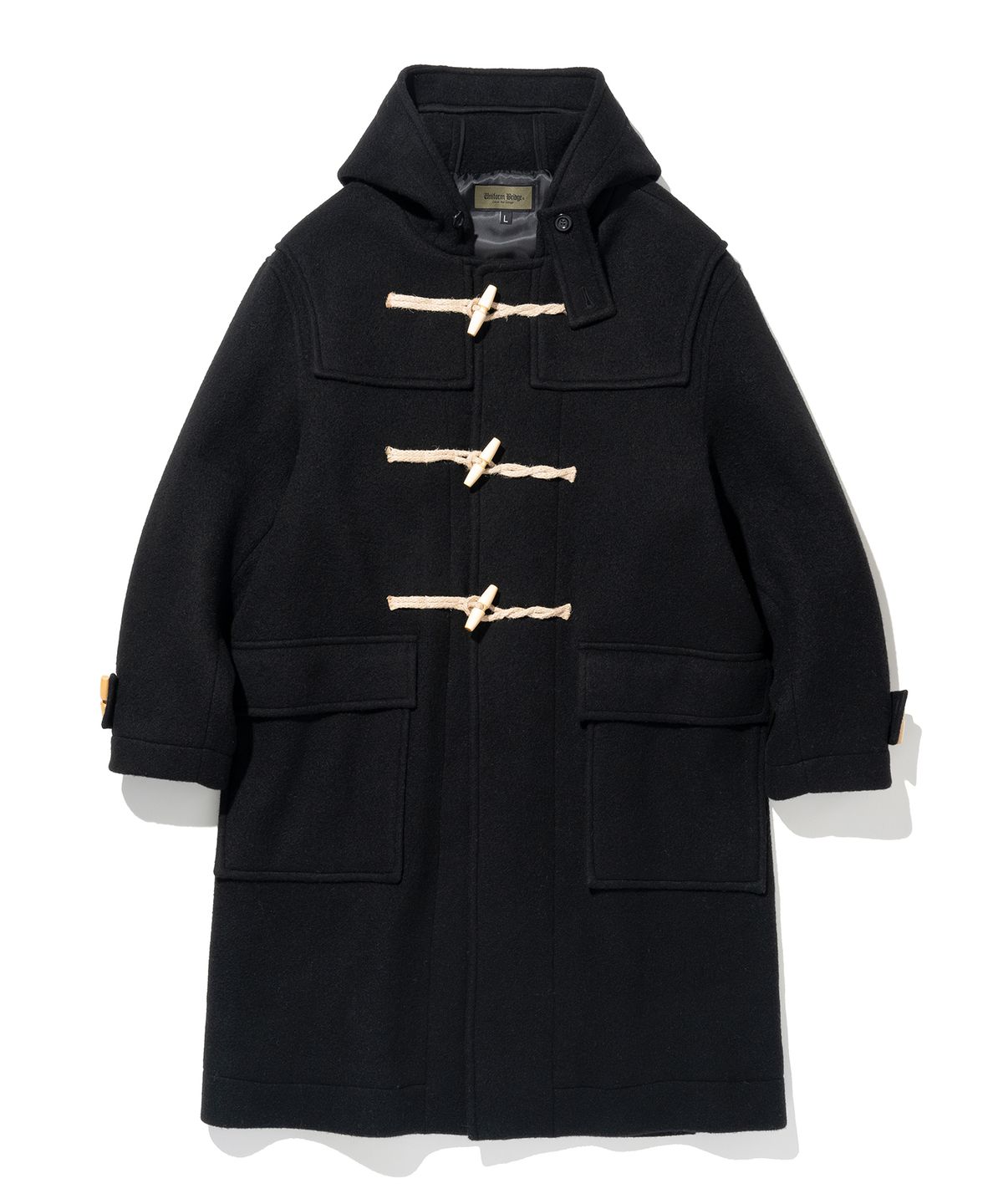 유니폼브릿지(UNIFORM BRIDGE) wool duffle coat black