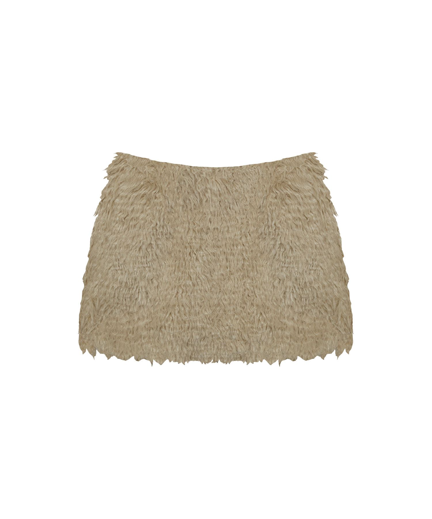 MUSINSA | INSTANTFUNK Eco fur mini skirt