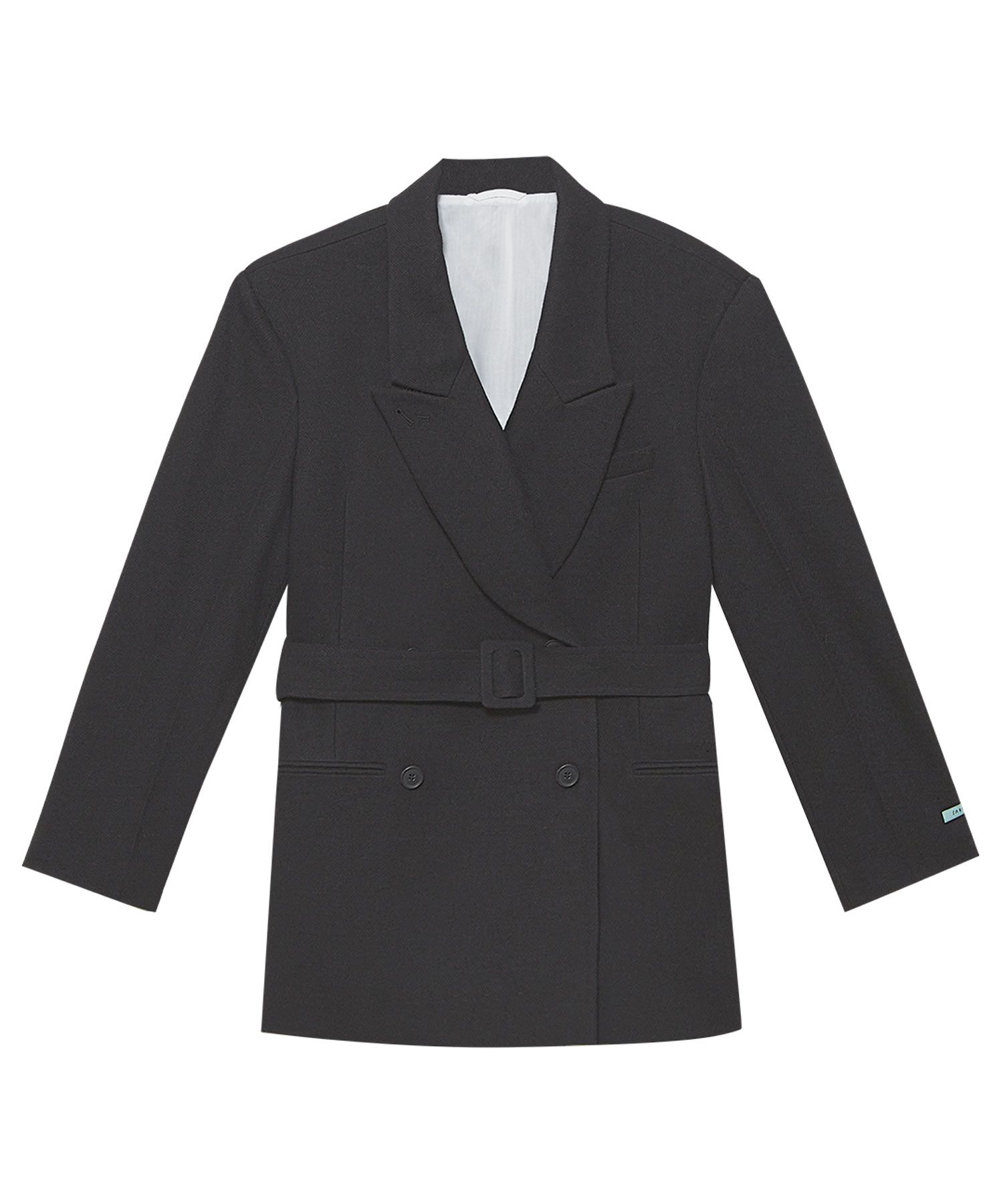 MUSINSA公式 | INSTANTFUNK Belted double wool jacket