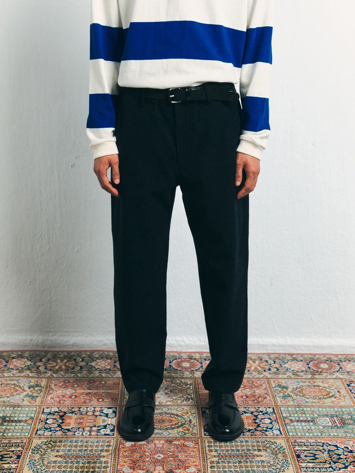 컨티먼트(CONTEMENT) 360° STRETCH WOOLLY PANTS (NAVY)
