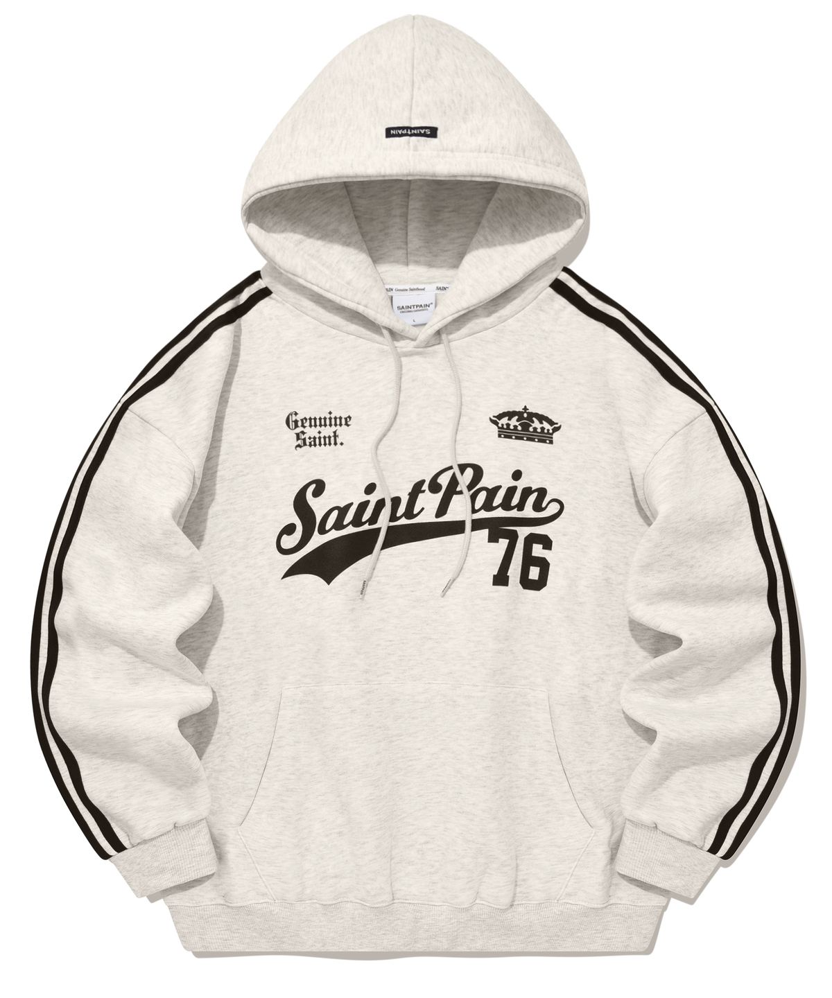 세인트페인(SAINTPAIN) SP 팀 리그 후드-오트밀